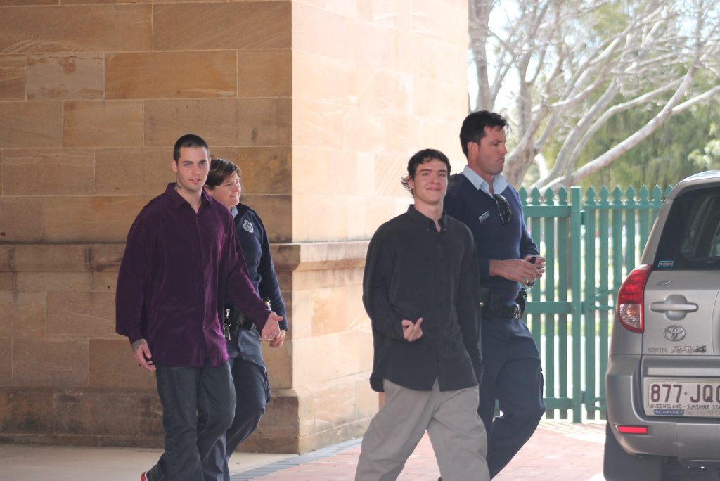 Andrew Barton Clarke-Davis, 21, and Jamie Lee O'Grady, 20, faced a litany of criminal charges between them, including home invasion, assault and drug charges at Warwick Magistrates Court yesterday. Andrew Barton Clarke-Davis, 21, and Jamie Lee O'Grady, 20, faced a litany of criminal charges between them, including home invasion, assault and drug charges at Warwick Magistrates Court yesterday.